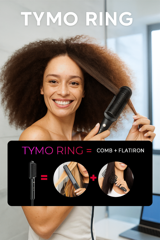 straightening brush for curly hair