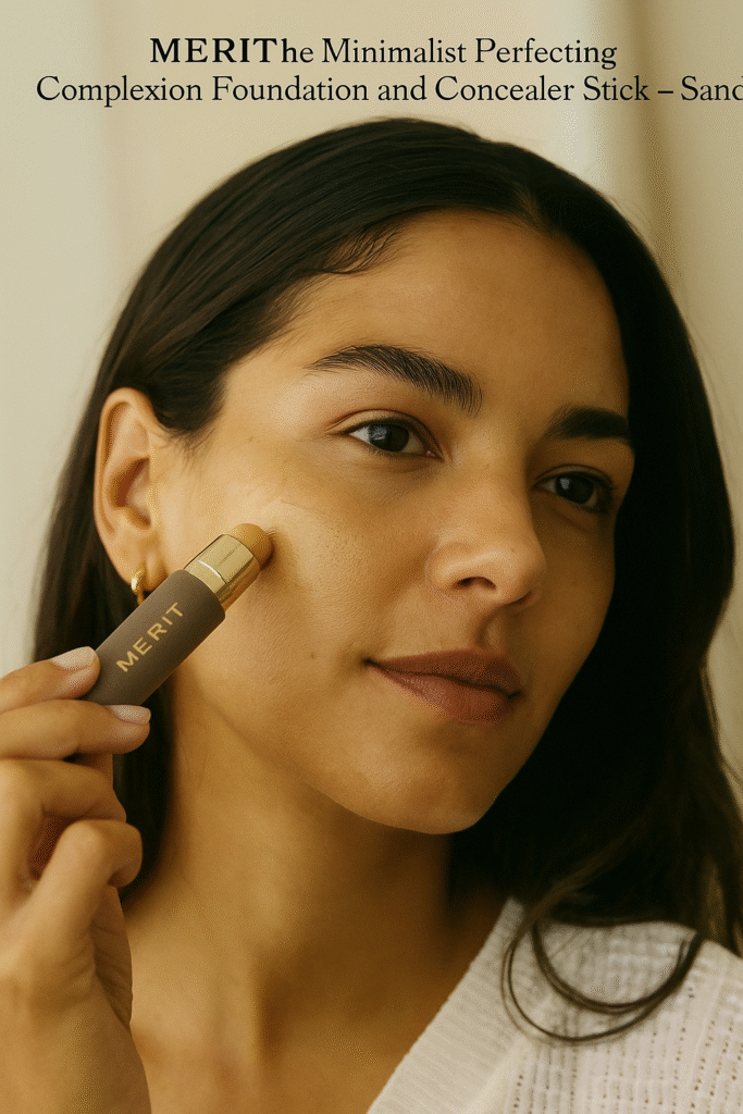MERIT The Minimalist Perfecting Complexion Foundation and Concealer Stick Sand