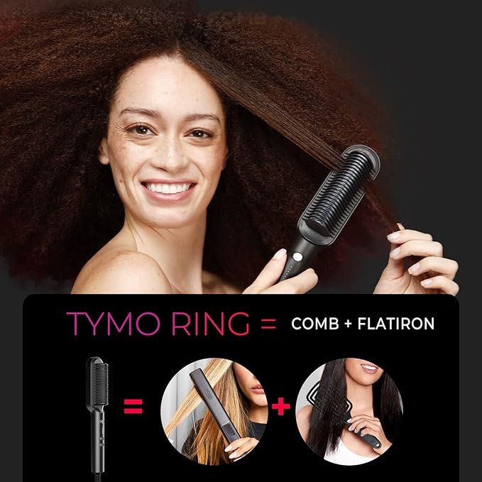 straightening brush for curly hair