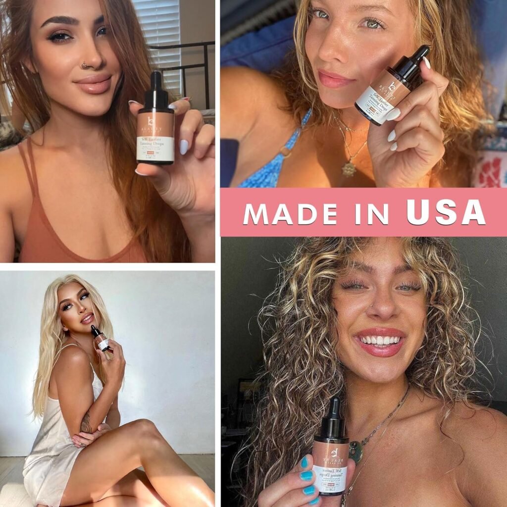 Self Tanning Drops , Moisturizing Bronzing Organic Ingredients