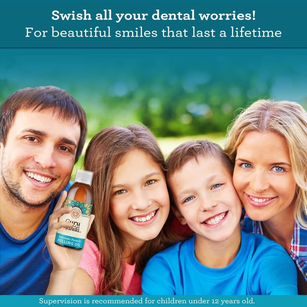 Promotes Deep Cleaning , GuruNanda Original Oil Pulling Mouthwash